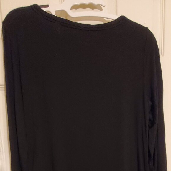 Cupio 3/4 Sleeve Black Tunic, Size Medium, Super Soft, Strechy - Picture 4 of 7